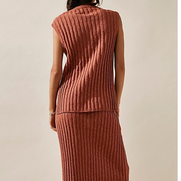 NWT Free People Veda Sweater Set - Brown Burst - Picture 2 of 4